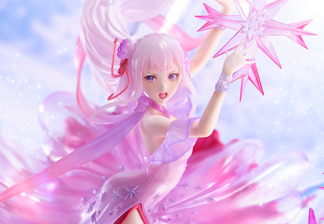 SHIBUYA SCRAMBLE FIGURE、TVアニメ『Re:ゼロから始める異世界生活』より、 「氷結のエミリア -Crystal Dress  Ver.-」の1/7スケールフィギュアの新カットを公開！ CyberZ｜スマートフォン広告マーケティング事業