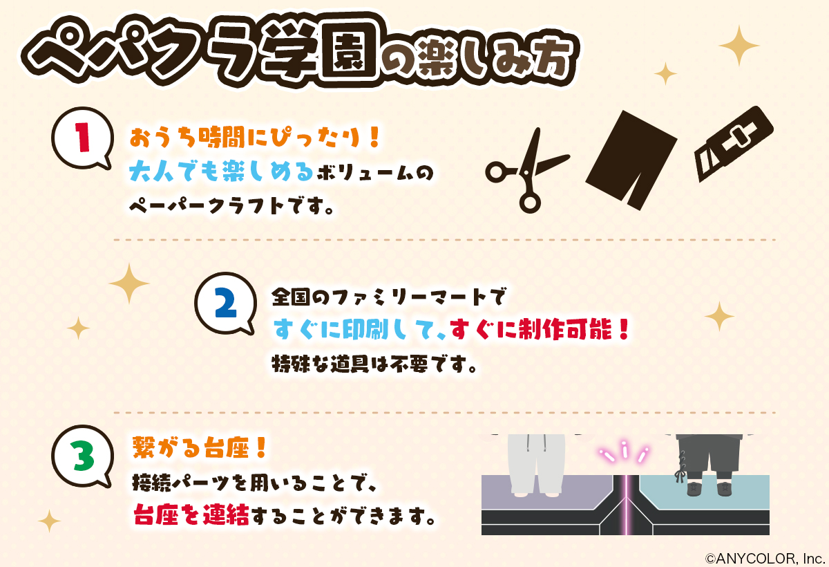 eStreamのペーパークラフトシリーズ『ぱすきゃら＠ペパクラ学園