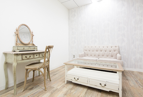 The dressing room